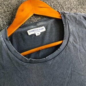 Alex Lehr Tshirt Mens Medium Blue Short Sleeve Cotton Hampton Wash Comfort